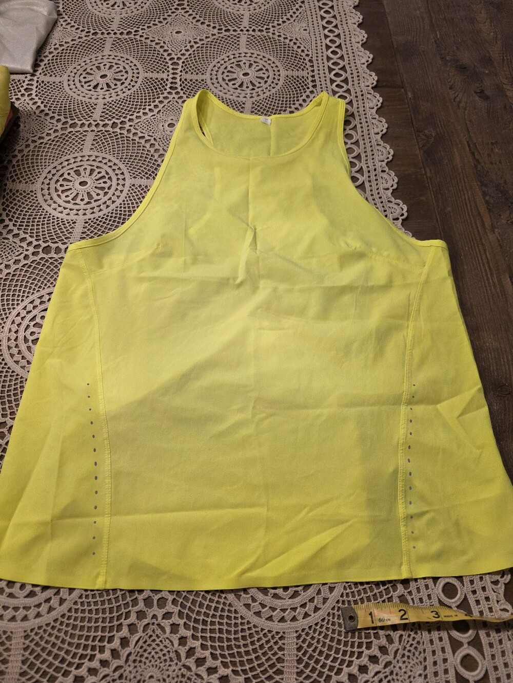 lululemon Neon Yellow Tank Top S